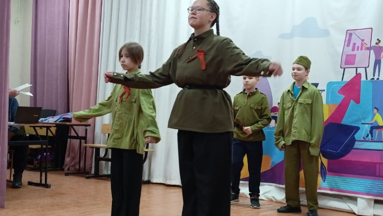 Театрализованная постановка, посвящённая Дню Победы!.